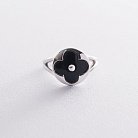 Серебряное кольцо "Клевер" 112270 от ювелирного магазина Оникс