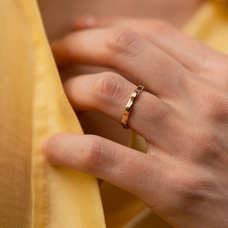 Каблучка "Холлі" у червоному золоті к07512 від ювелірного магазину Онікс - 2