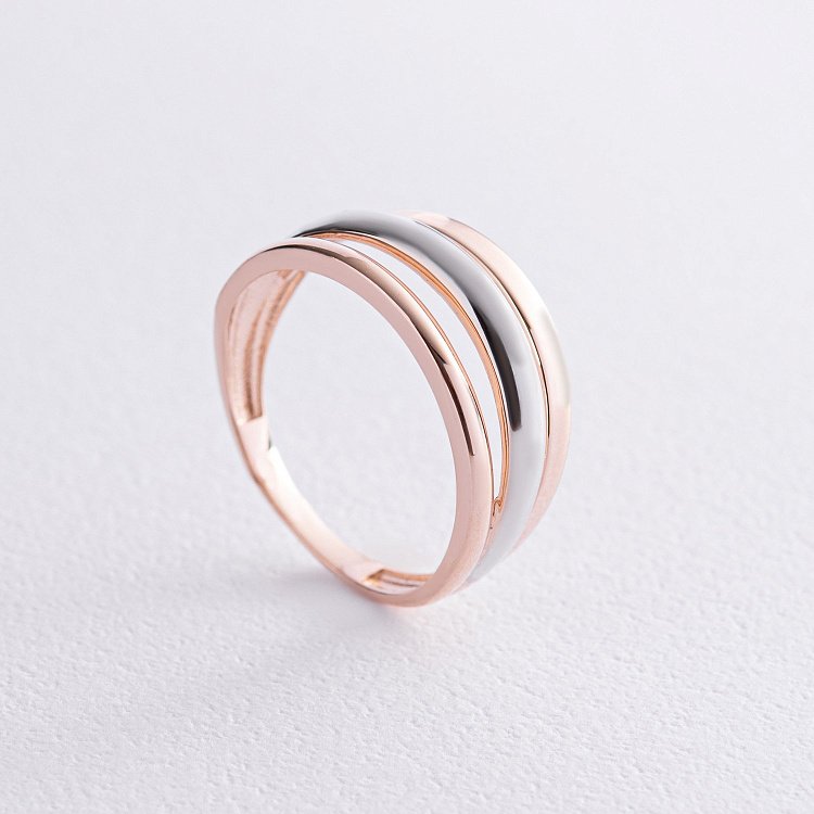 Золотое кольцо без камней к07026 от ювелирного магазина Оникс