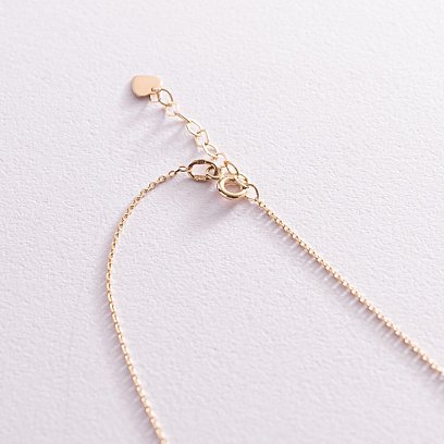 Колье "Ласточки" в желтом золоте кол02022 №5