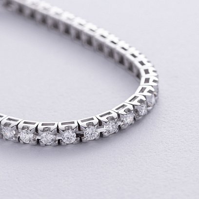 Браслет Теніс у білому золоті з білими діамантами 539731221 №3