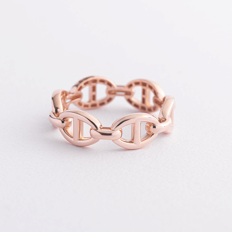 Кольцо "Helen" в красном золоте к08390 от ювелирного магазина Оникс - 1