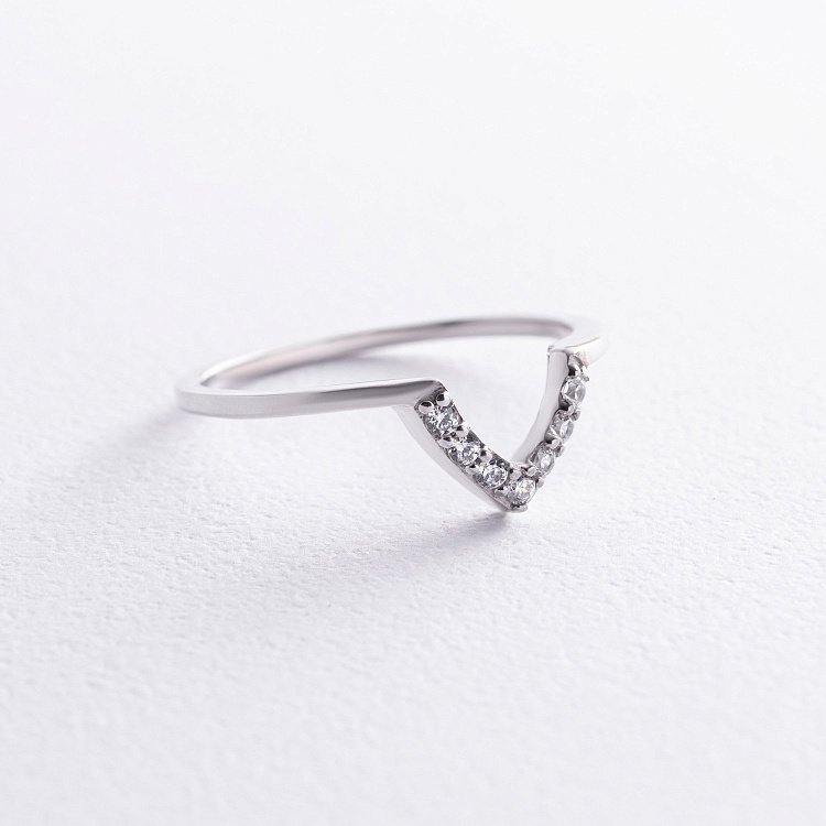 Подвійна срібна каблучка з піропом і фіанітами GS-01-004-4110 від ювелірного магазину Онікс - 8