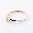 Золота заручальна каблучка "Серце" з діамантом р0692ж от ювелирного магазина Оникс - 2