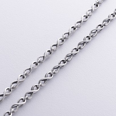 Чоловічий срібний ланцюжок "Нескінченність" 15155