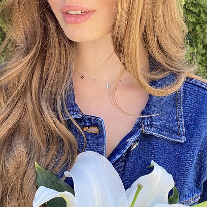 Колье "Клевер" в желтом золоте кол01670 №9