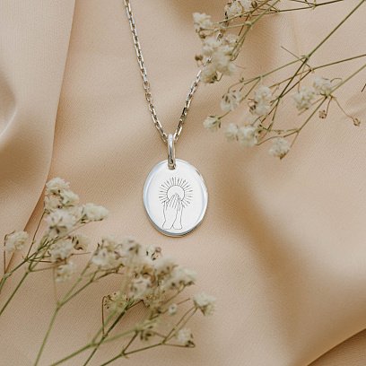 Серебряный кулон "Сила веры" 133045с №3