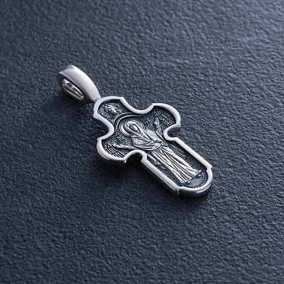 Серебряный православный крест (чернение) 131117 №3