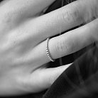 Шариковое кольцо "Одри" в белом золоте к07576 от ювелирного магазина Оникс - 10