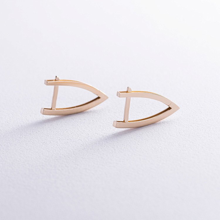 Сережки "Венді" у жовтому золоті с08520 від ювелірного магазину Онікс - 2