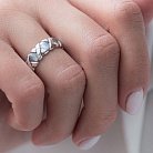 Срібний перстень (чорніння) 112127 от ювелирного магазина Оникс - 1