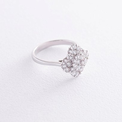 Золота каблучка "Конюшина" з діамантами AR5793Acha №3