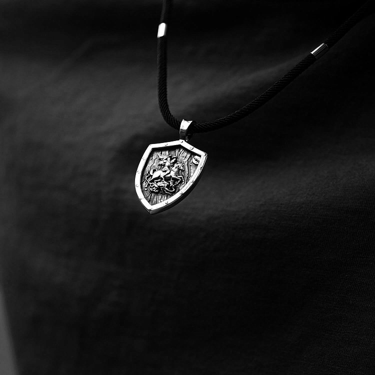 Срібний кулон "Георгій Переможець" 133208 від ювелірного магазину Онікс - 9