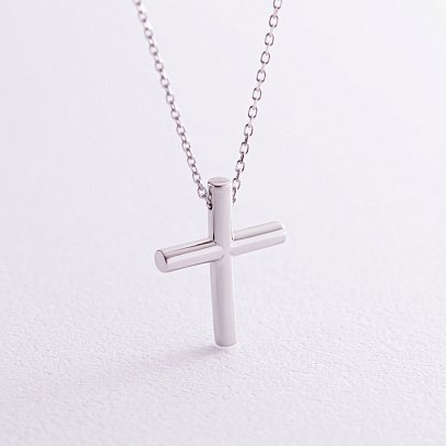 Кольє з хрестиком у сріблі 181266