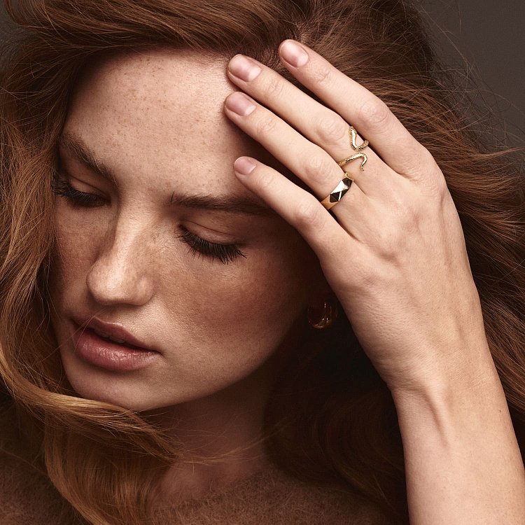 Каблучка "Valerie" у жовтому золоті к07583 від ювелірного магазину Онікс - 8