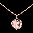 Золотий кулон у формі серця п01889 от ювелирного магазина Оникс - 1