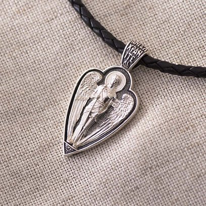 Срібна підвіска "Ангел Хранитель" 131558 №6