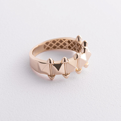 Кольцо в желтом золоте к08275 №3