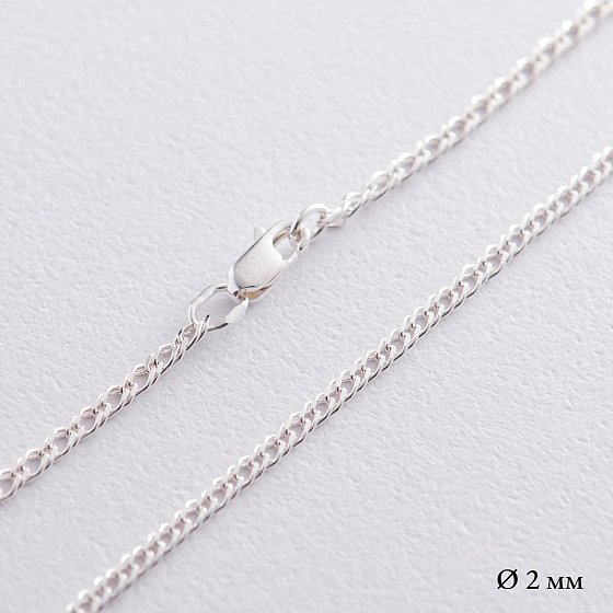 Серебряная цепочка (плетение рембо) бс10274