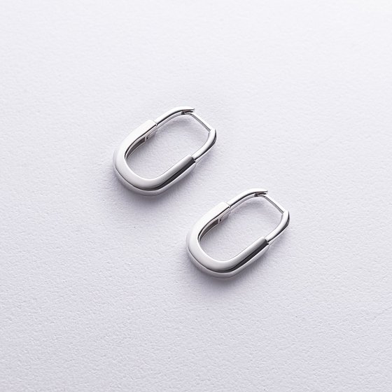 Серьги "Camilla" в белом золоте с08892 №3