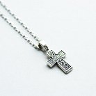 Срібний дитячий хрест "Розп'яття. Молитва" Господи, помилуй " 131651 от ювелирного магазина Оникс - 5