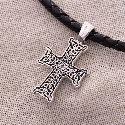 Православный крест  "Голгофа" (чернение) 131190 №9