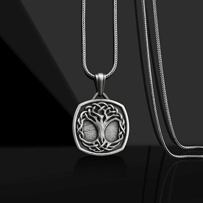 Срібний кулон "Дерево життя" (можливе гравіювання) 133190