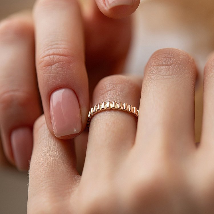 Кольцо "Бриттани" в красном золоте к07473 от ювелирного магазина Оникс - 7