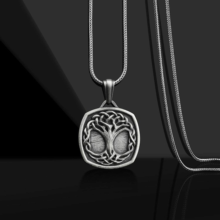 Срібний кулон "Дерево життя" (можливе гравіювання) 133190 від ювелірного магазину Онікс