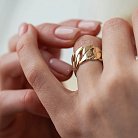 Широкое кольцо "Элизабет" в желтом золоте к07357 от ювелирного магазина Оникс - 9