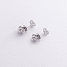 Золоті сережки - пусети з діамантами сб0409nl от ювелирного магазина Оникс - 2