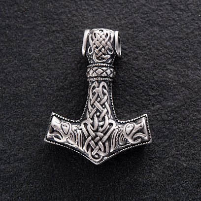 Серебряная подвеска "Молот Тора" 132748 №2