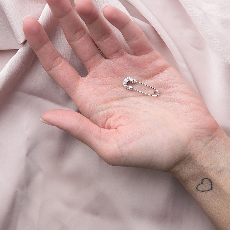 Золота шпилька з діамантами закб0006nl від ювелірного магазину Онікс - 1