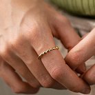 Золотое кольцо "Переплетение" к07641 от ювелирного магазина Оникс - 1