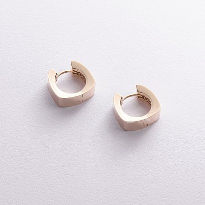 Серьги "Loren" в желтом золоте с08946 №3