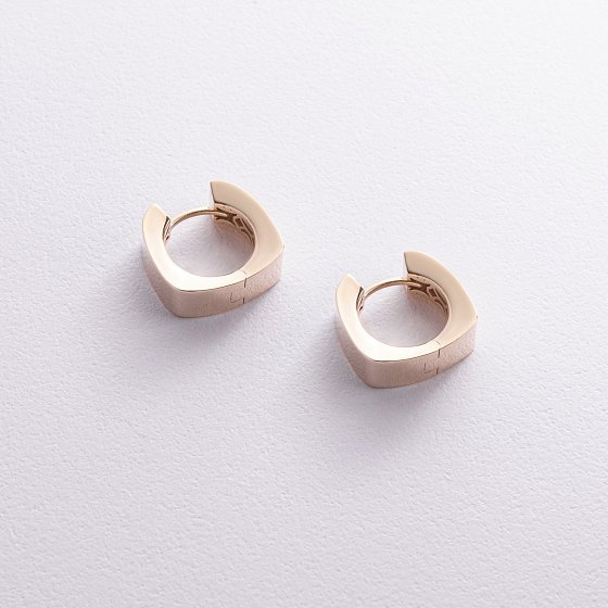 Серьги "Loren" в желтом золоте с08946 №3