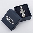 Срібний хрест з чорнінням 132346 от ювелирного магазина Оникс - 4