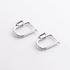 Срібні сережки з синтетичними рубінами 2614/1р-HRUB от ювелирного магазина Оникс - 1