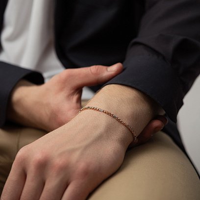 Чоловічий золотий браслет б05305 №4