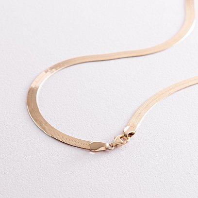 Кольє "Наомі" у жовтому золоті (снейк) ц00459 №9