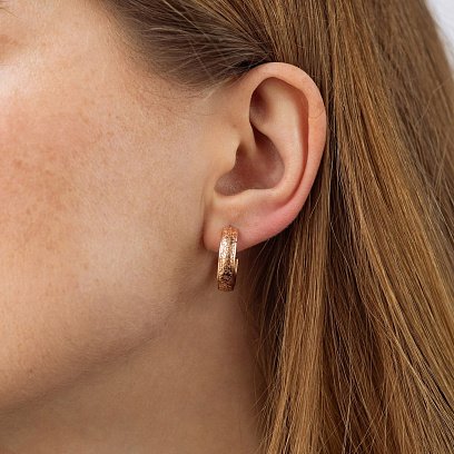 Золотые серьги - пусеты "Вишиванки" 338731300 №2