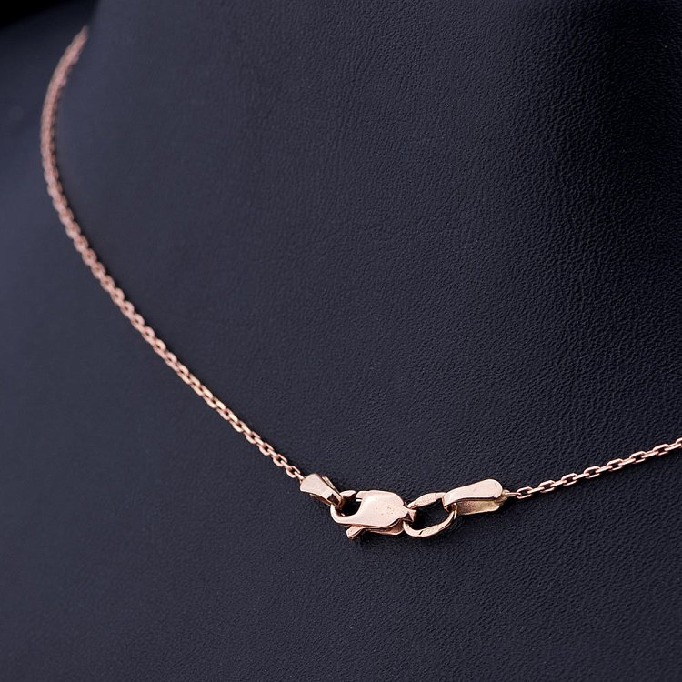 Золотая подвеска "Кошечка" с фианитами кол00332р от ювелирного магазина Оникс - 2