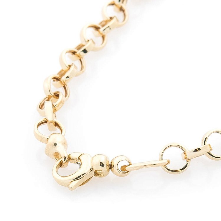 Золотий браслет "Нескінченність" (фіаніти) б03445 від ювелірного магазину Онікс - 2