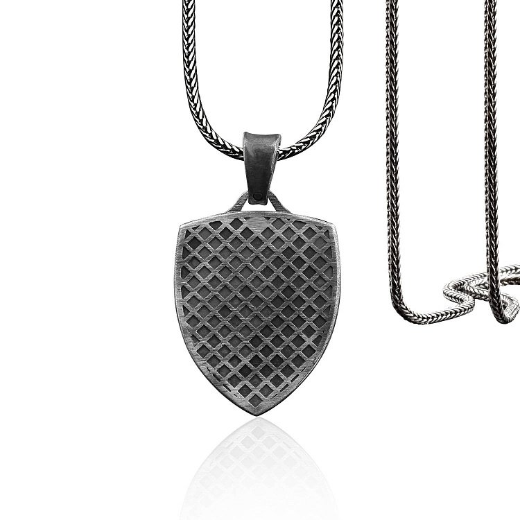 Серебряный кулон "Иисус Христос Священное Сердце" 133173 от ювелирного магазина Оникс - 4