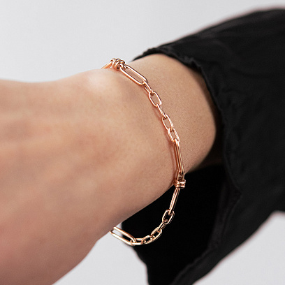 Золотий браслет "Ланцюжок" б05833 №4