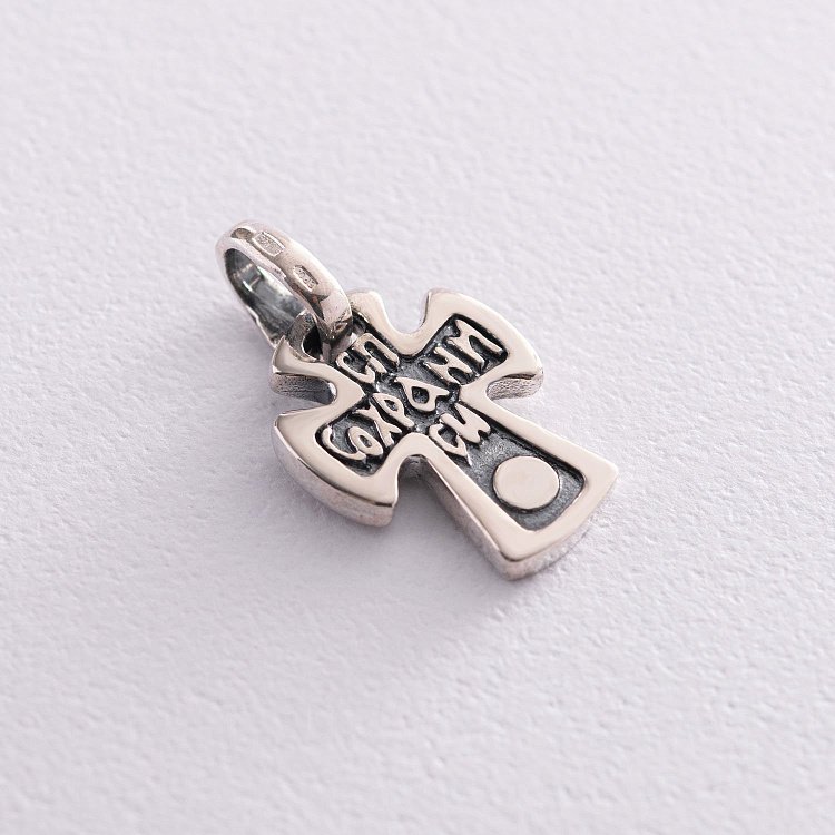 Православный крест "Спаси и сохрани" 131739 от ювелирного магазина Оникс - 4