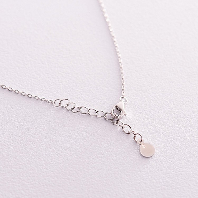 Колье "Флаг Украины" в серебре (синяя и желтая эмаль) 181237 от ювелирного магазина Оникс - 5