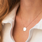 Кольє "Монетка" у червоному золоті (можливе гравіювання) кол02459 от ювелирного магазина Оникс - 5