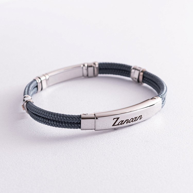 Мужской браслет с серебряной и золотой вставкой Zancan EXB577R-AV от ювелирного магазина Оникс - 3