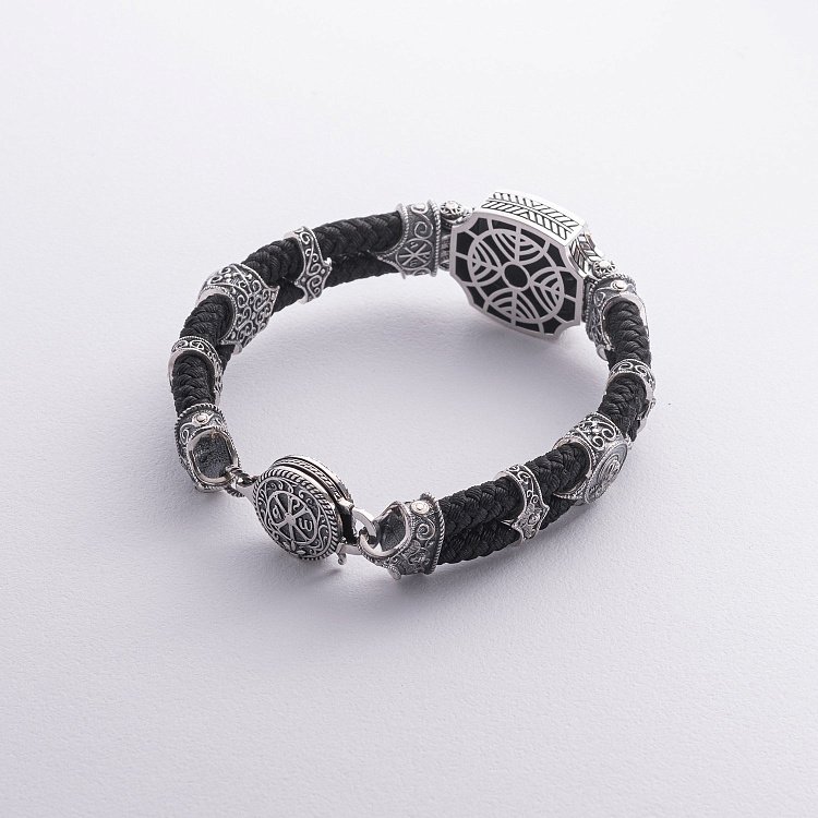 Серебряный браслет "Архангел Михаил" (оникс) 1377 от ювелирного магазина Оникс - 4